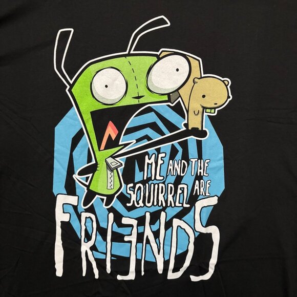 Nickelodeon Invader Zim “Me and the Squirrel are Friends” Graphic T-Shirt Size X - Picture 2 of 4